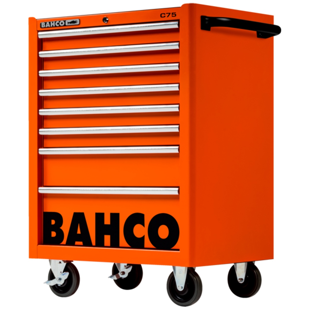 Bahco Classic Werkstattwagen 26 mit 8 Schubladen, orange