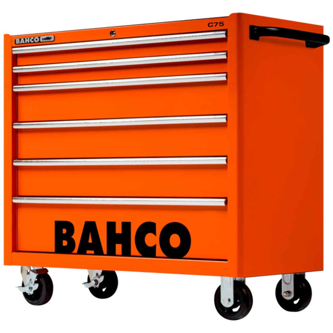 Bahco Classic Werkstattwagen 40 mit 6 Schubladen, orange
