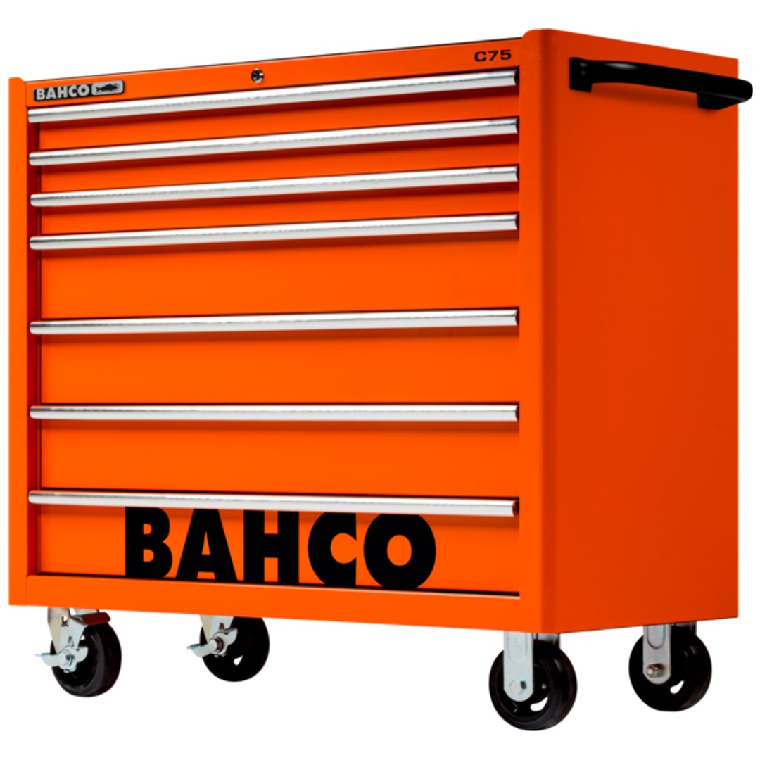 Bahco Classic Werkstattwagen 40 mit 7 Schubladen, orange