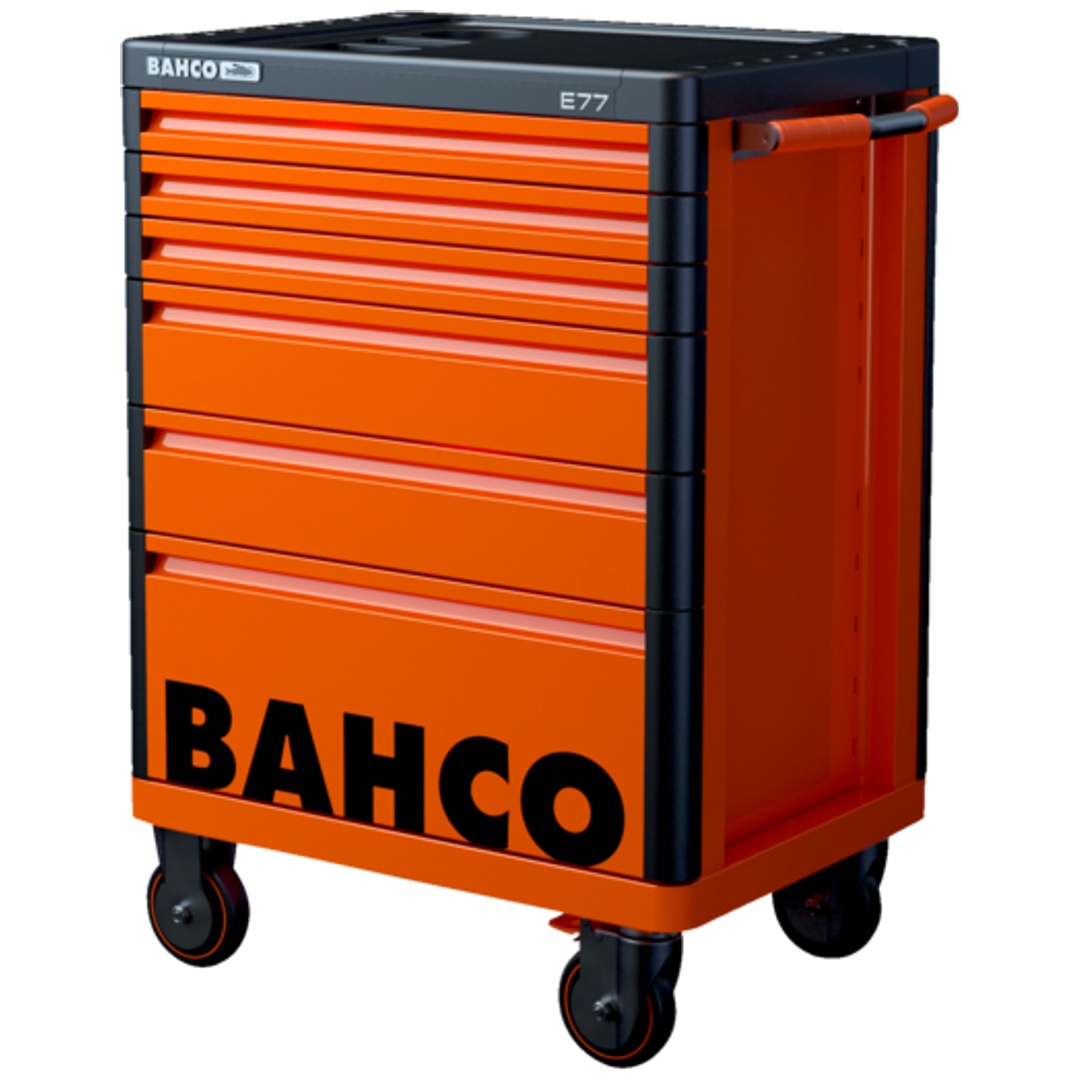 Bahco Premium Werkstattwagen mit 6 Schubladen, orange