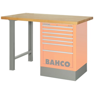 Bahco Robuste Holz-Arbeitsplatte zum Umfunktionieren der Werkstattwagen der Serie 1475k zu einer Werkbank, 1500 mm x 750 mm x 1030 mm