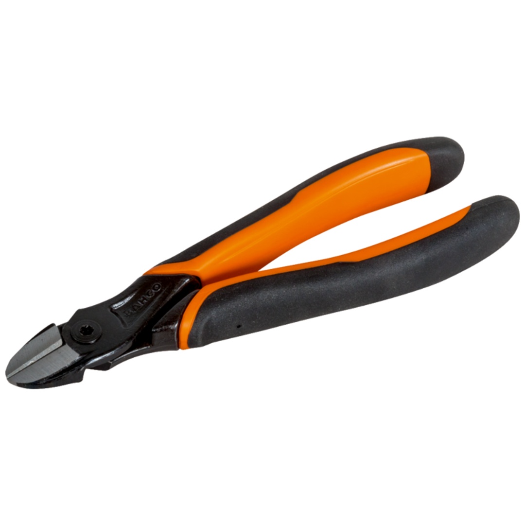 Bahco ERGO Seitenschneider mit Zwei-Komponenten-Griff, phosphatiert, 140 mm, Industrieverpackung
