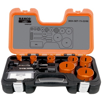 Bahco Sandflex Bimetall-Lochsägen-Satz 16 mm-92 mm - 9-tlg.