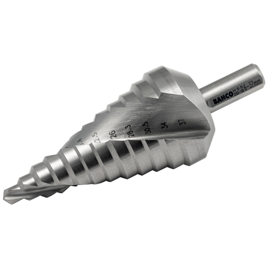 Bahco Stufenbohrer für Metallbleche, 6 mm - 37 mm