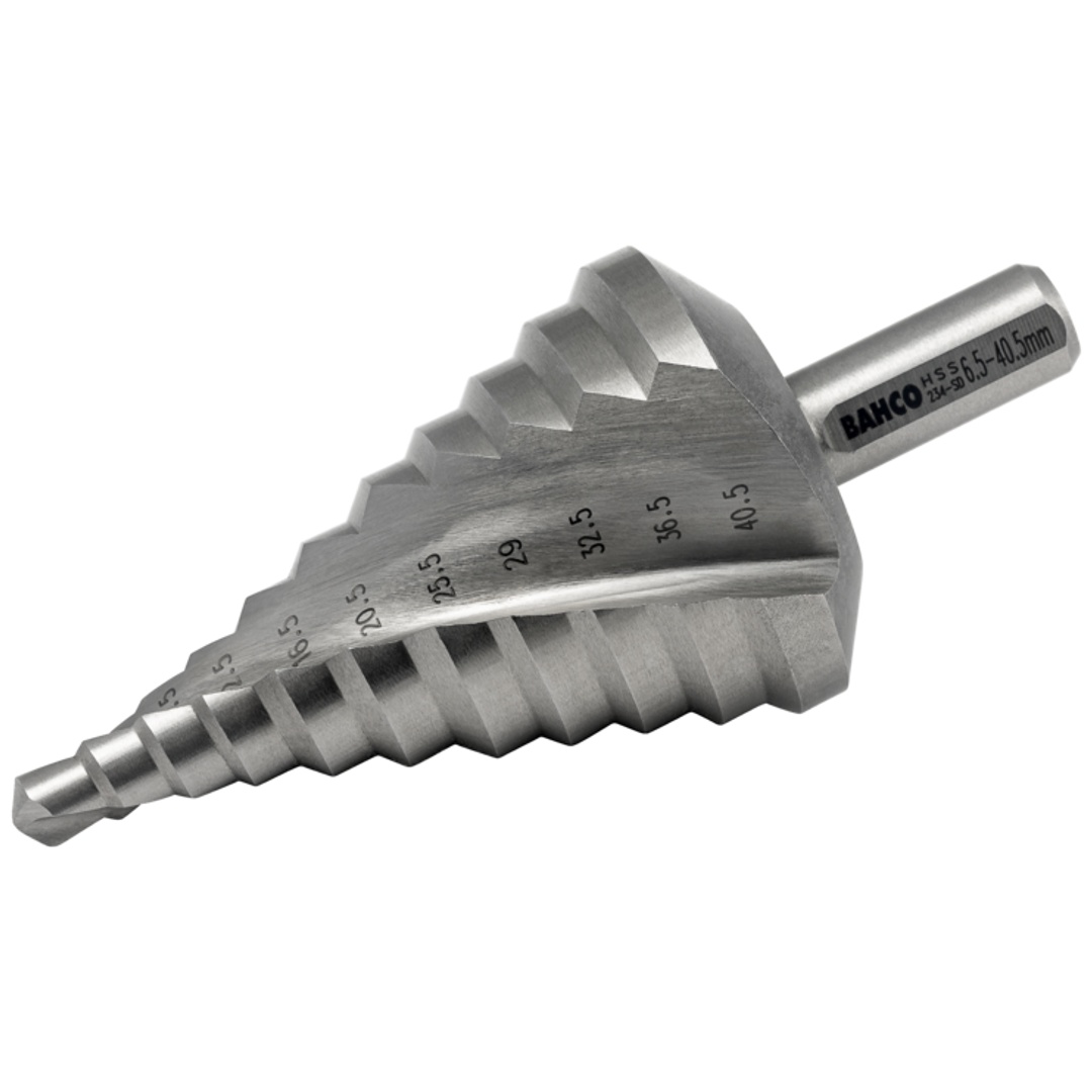 Bahco Stufenbohrer für Metallbleche 6,5 mm - 40,5 mm