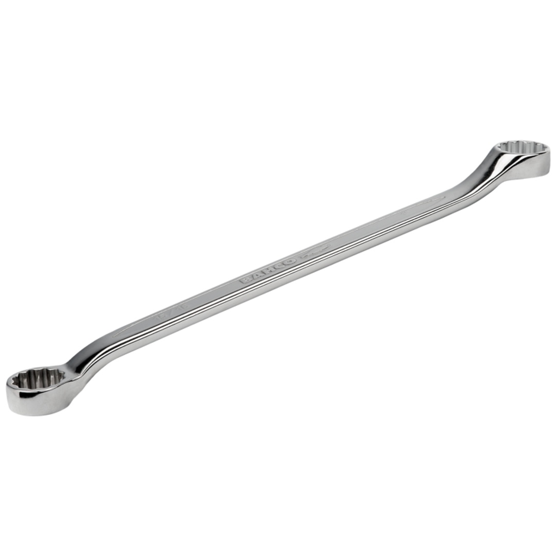 Bahco Doppelringschlüssel, gekröpft, 15° abgewinkelt, SW 15/16 x 1