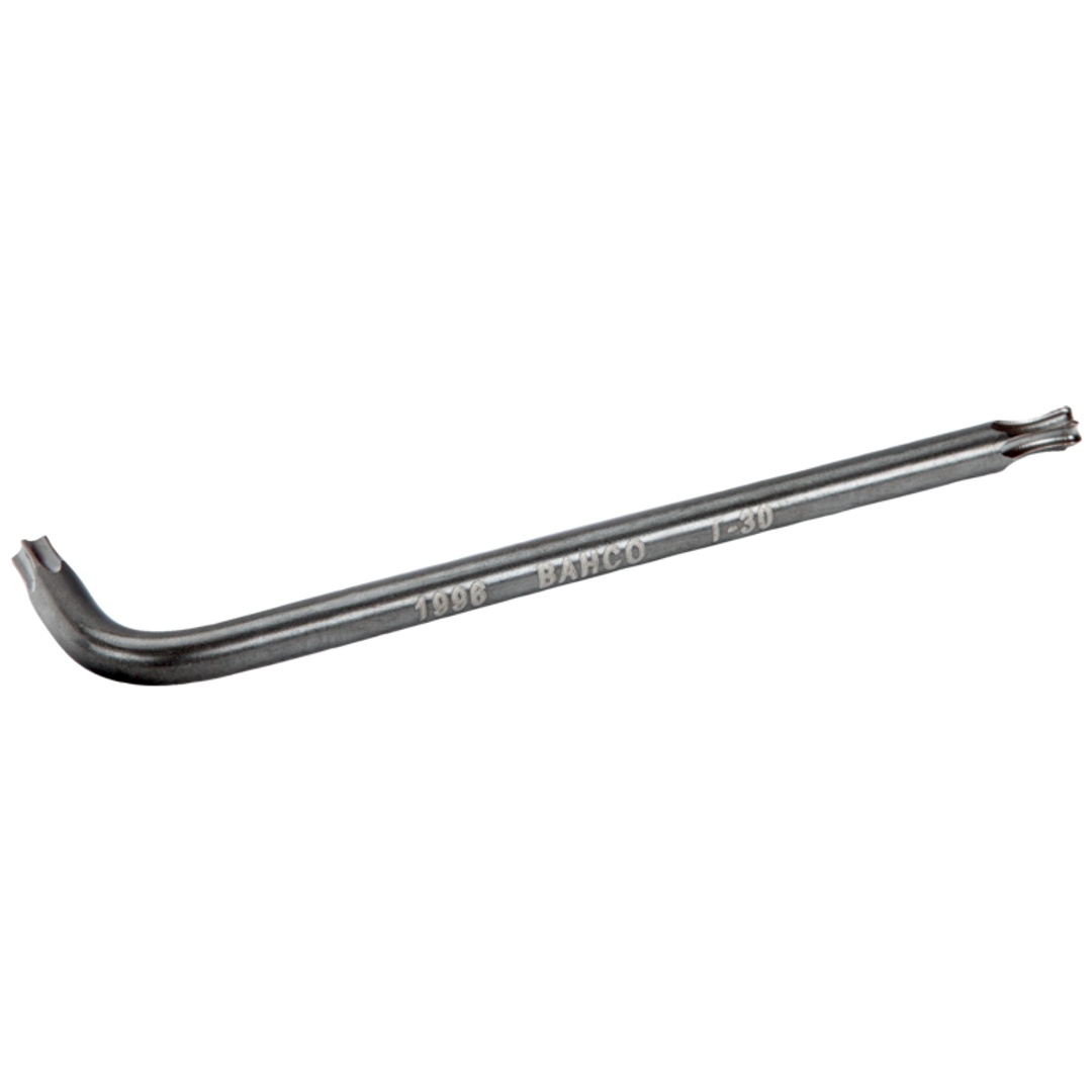 Bahco Langer TX-Winkelschraubendreher, mit Kugelkopf, phosphatiert, T27 x 105 mm