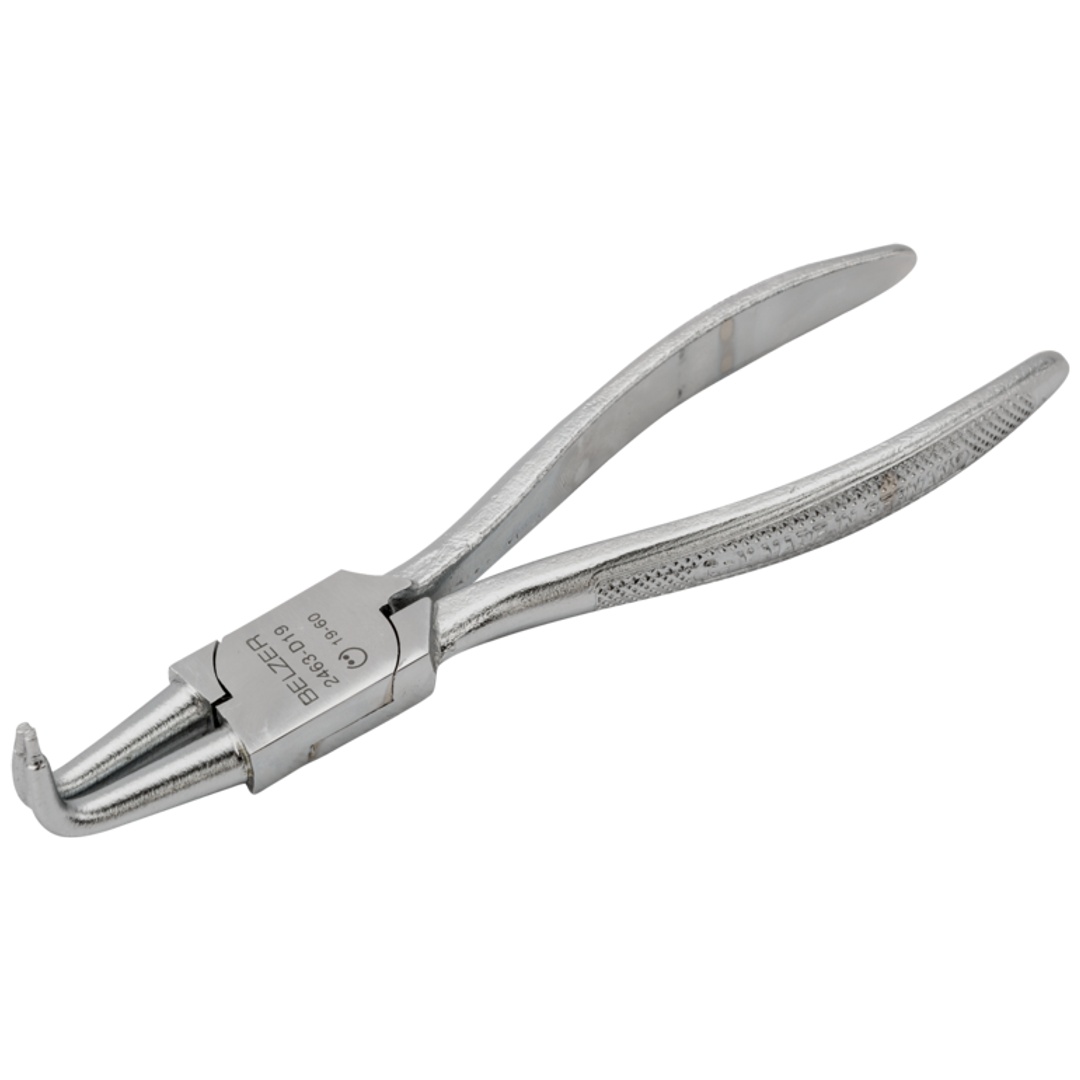 Bahco Zange für Innensicherungsringe mit um 90° gewinkelten Backen, verchromt, 40 bis 100 mm