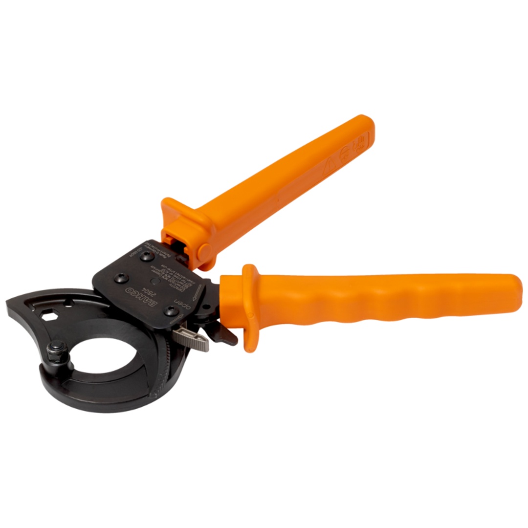 Bahco Kabelschneider mit PVC-beschichteten Griffen für Kabel aus Kupfer oder Aluminium, 280 mm