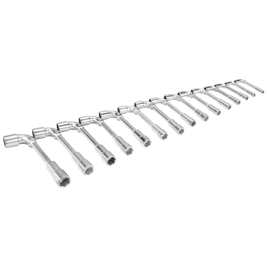 Bahco Metrischer, gekröpfter Doppelsteckschlüssel-Satz mit 12x6-Punkt-Dynamic-Drive-Profil - 15 Stück/Packung