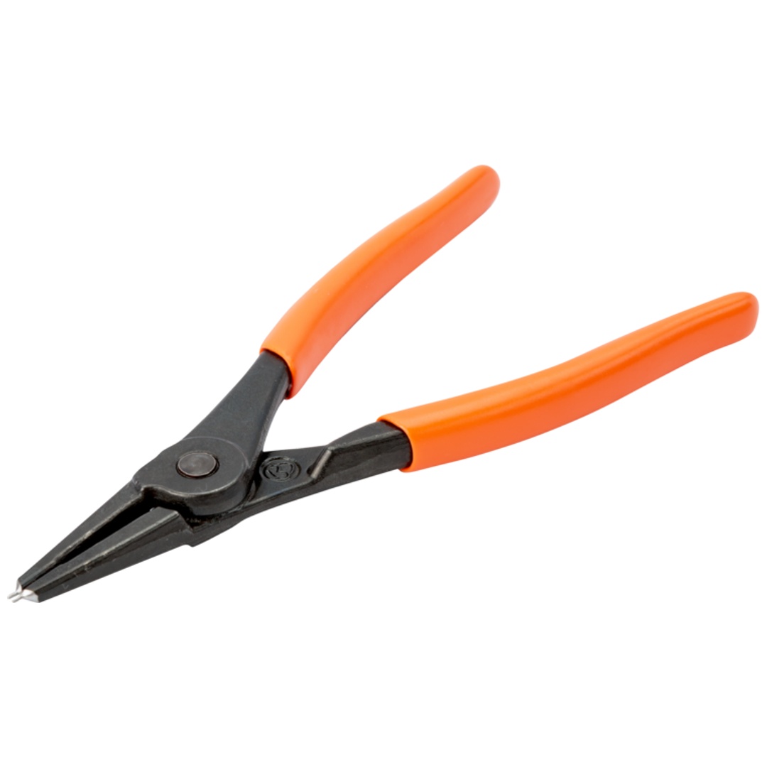 Bahco Zange für Außensicherungsringe mit geraden Backen, brüniert 180 mm