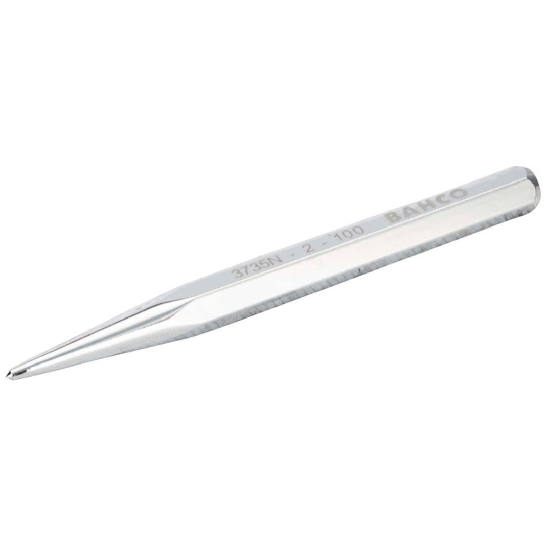 Bahco 2-mm-Körner mit achtkantigem Schaft, verchromt, 100 mm
