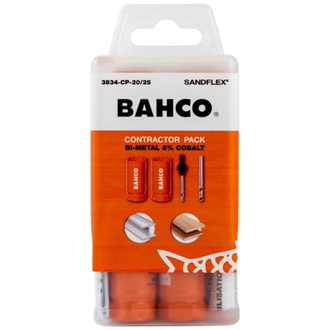 Bahco Sandflex Bimetall-Lochsägen-Satz 20x4 mm + 25x4 mm - 11-tlg. "Auftrags"-Pack