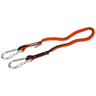 Bahco Sicherungsleine mit fest montiertem Karabiner und Verriegelungsvorrichtung, 3 kg, 1,2 m