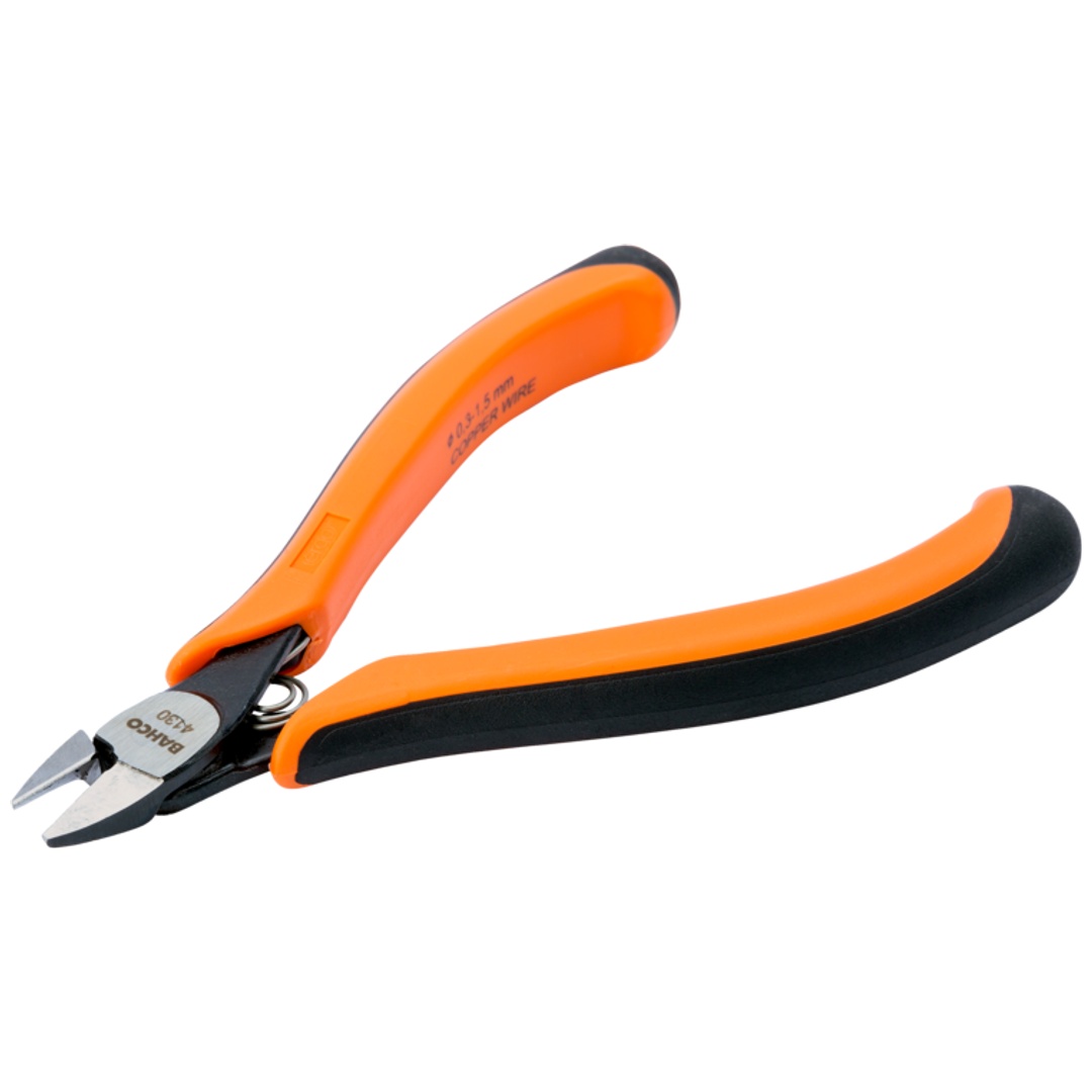 Bahco ERGO Seitenschneider, bündiger Schnitt mit 2-Komponenten-Griffen, brüniert 120 mm