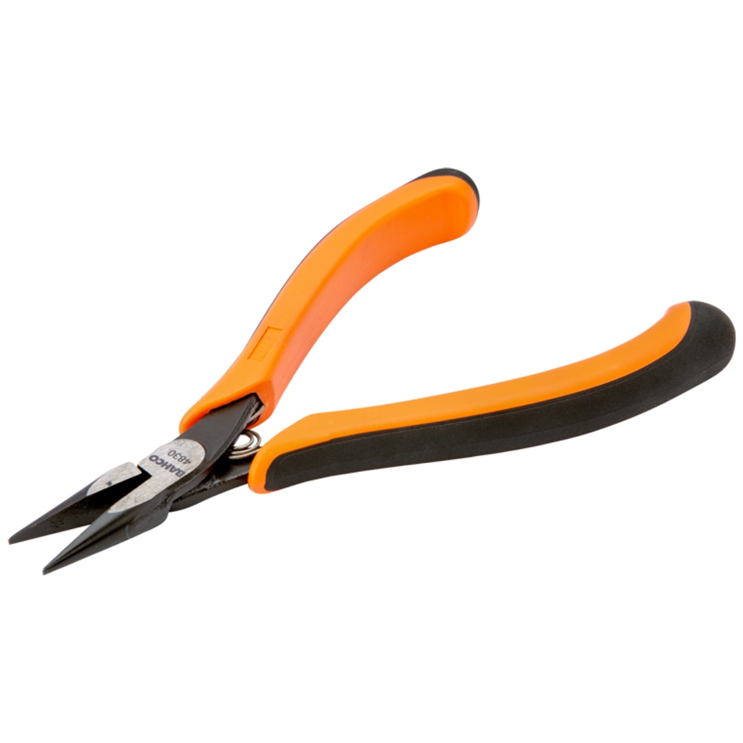 Bahco ERGO Spitzzange mit 2-Komponenten-Griff und abgerundeten Backen 135 mm