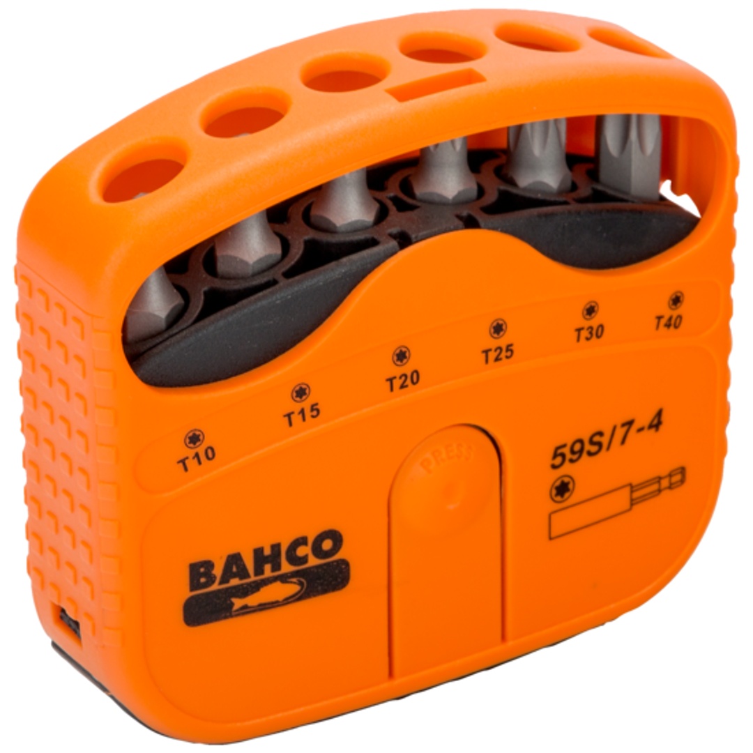 Bahco 1/4 Bitsatz für TX-Schrauben 22 mm x 65 mm x 75 mm - 7-tlg.