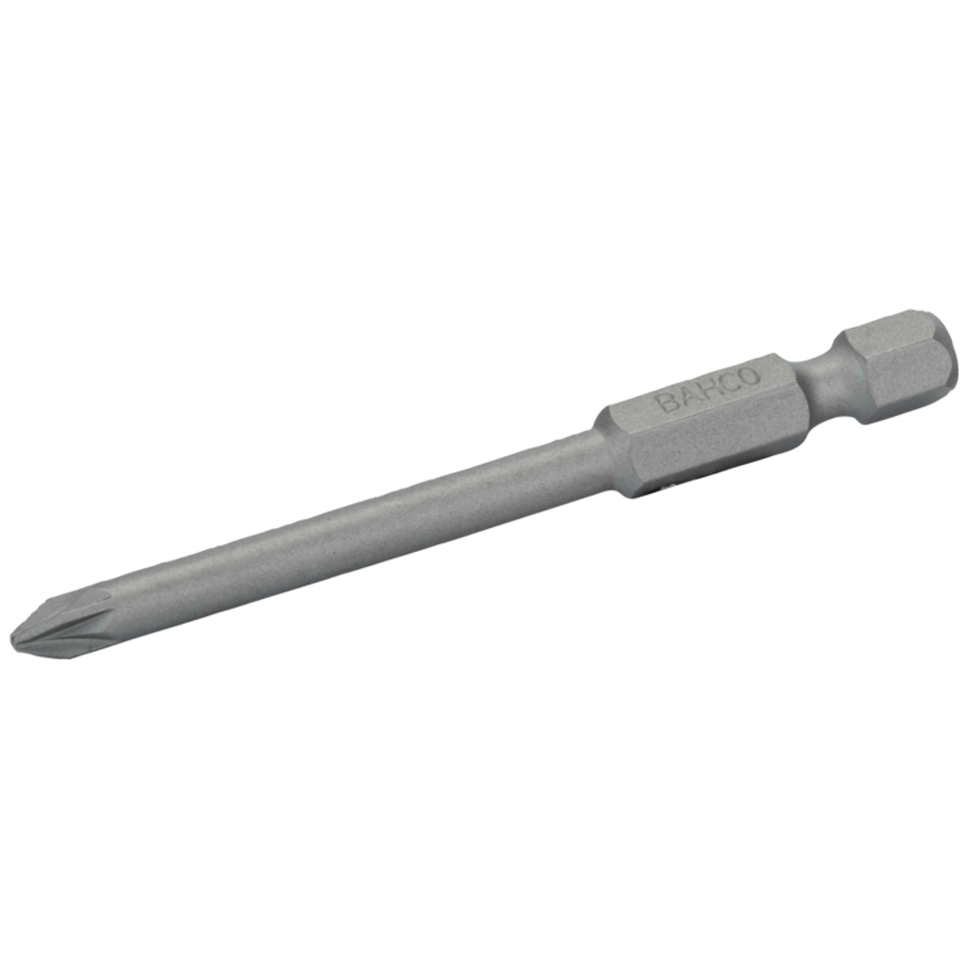 Bahco 1/4 Standard Schraubendreher Bits für PZ2-Pozidriv-Schrauben 70 mm - 5 Stk/Kunststoffbox