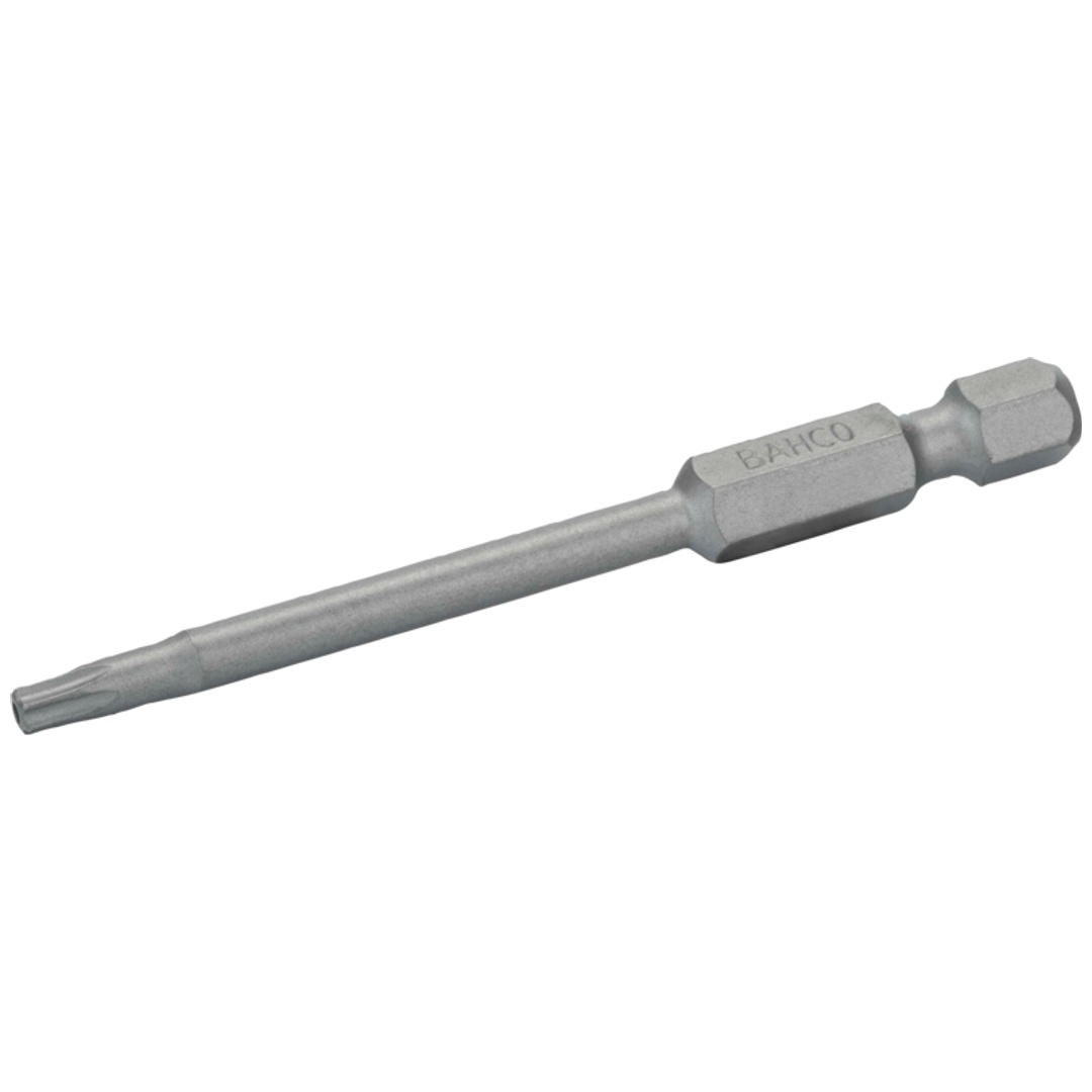 Bahco 1/4 Standard Schraubendreher Bits für TX-TR15-Schrauben mit Sicherungsstift 70 mm - 5 Stk. pro Kunststoffbox