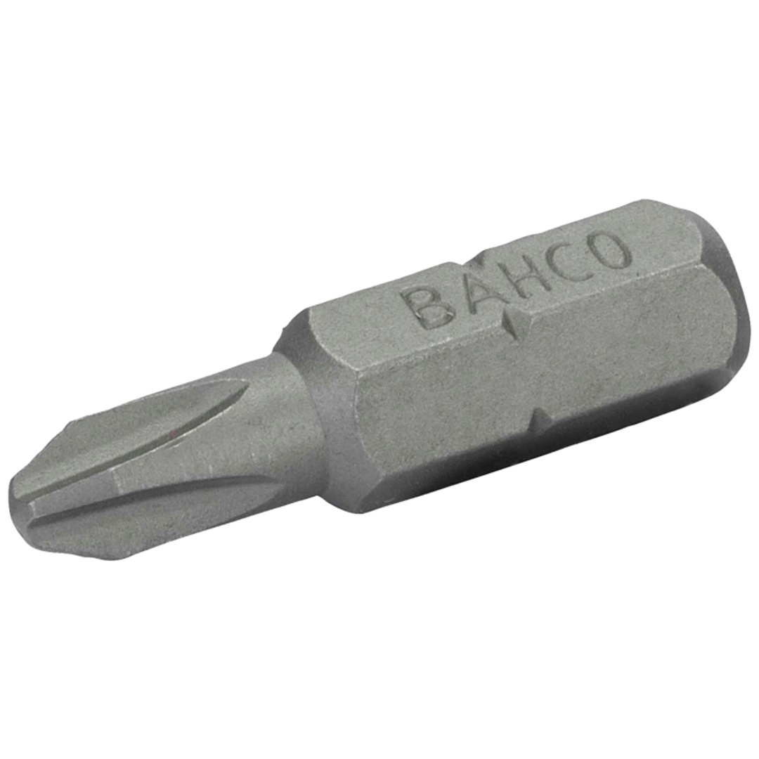 Bahco 1/4 Standard Schraubendreher Bits für PH2G-Phillips-Schnellbauschrauben 25 mm - 10 Stk/Kunststoffbox