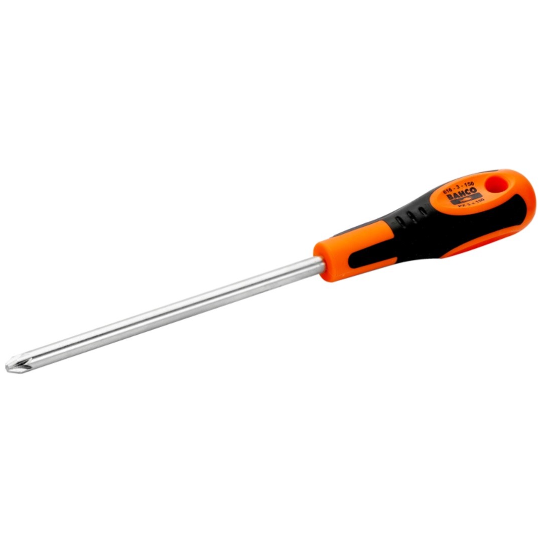 Bahco Pozidriv-Schraubendreher mit Gummigriff, PZ2 x 125 mm