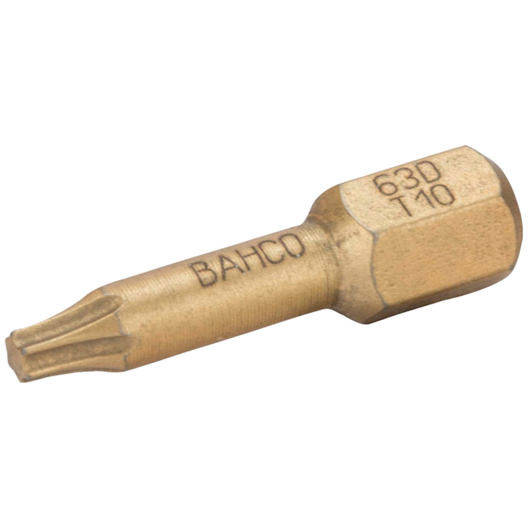 Bahco 1/4 Diamant-Torsions-Schraubendreher Bits für TX-T40-Schrauben 25 mm - 5 Stk. pro Kunststoffbox