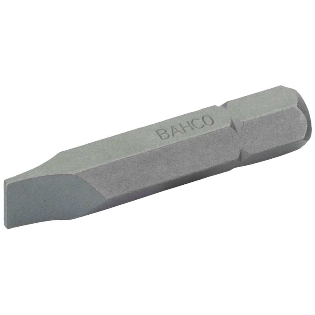 Bahco 5/16 Standard Schraubendreher Bits für Schlitzschrauben 1,2 mm x 8 mm x 41 mm - 5 Stk./Kunststoffbox