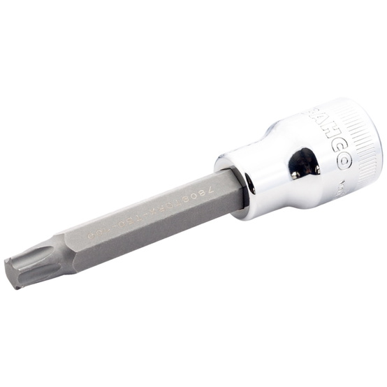 Bahco 1/2" Schraubendreher-Einsatz für TORX-Schrauben, T50, 100 mm - 1