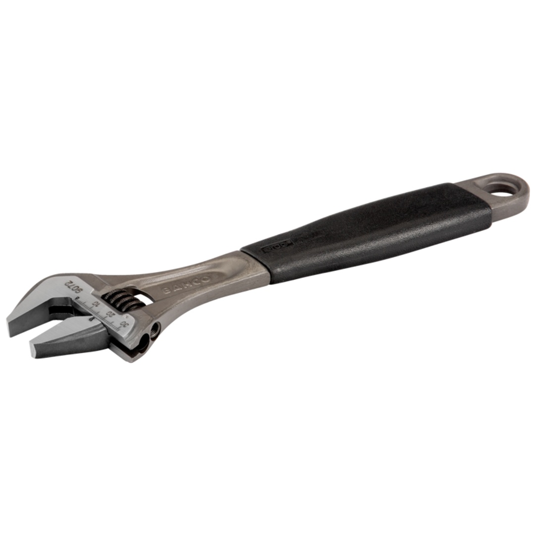 Bahco ERGO 34-mm-Rollgabelschlüssel mit Zentralmutter und Gummigriff, phosphatiert, 308 mm