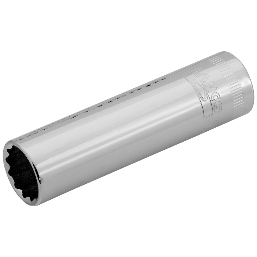 Bahco 3/8 Steckschlüssel-Einsatz, lang, Zwölfkant, 9 mm - Einzelhandelsverpackung