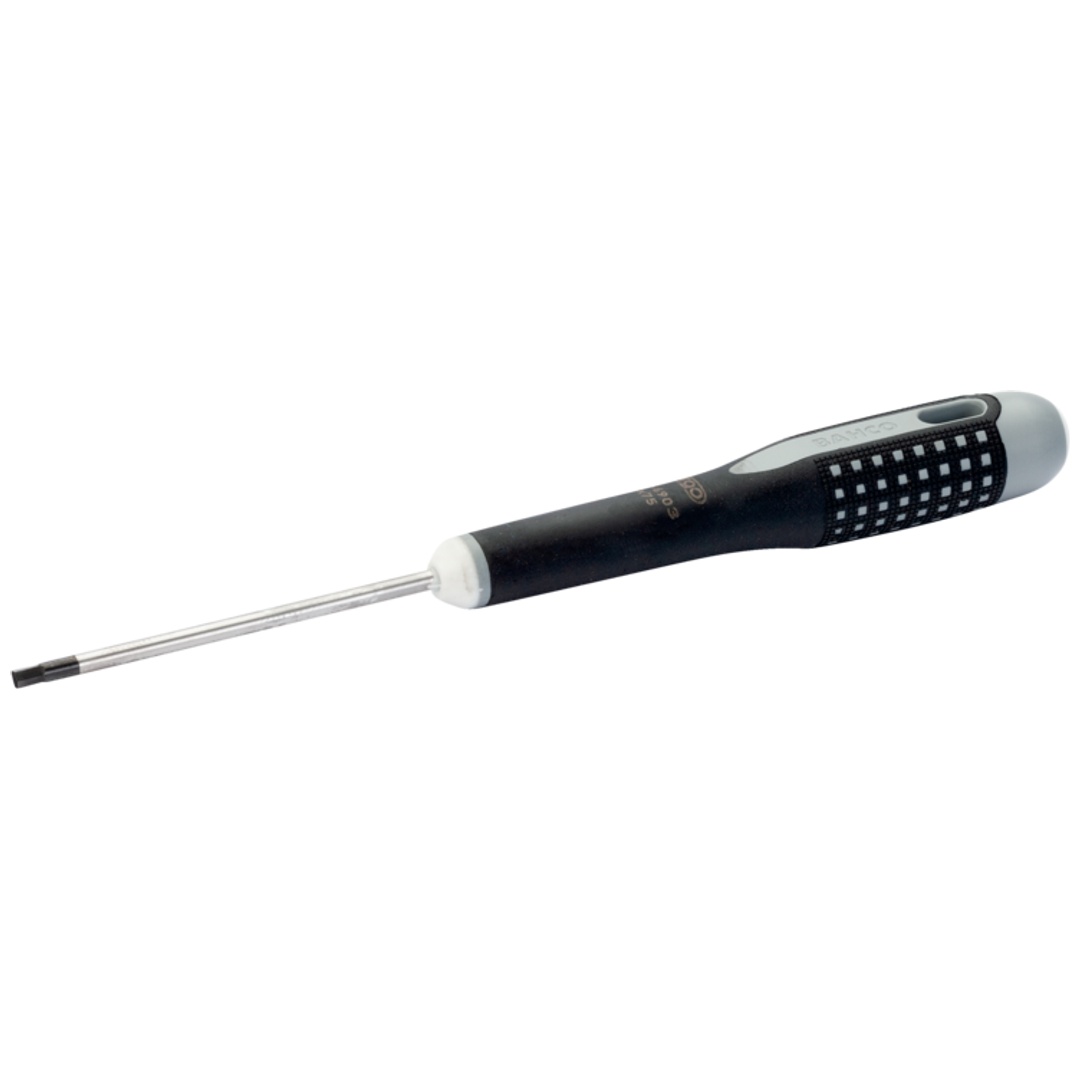 Bahco ERGO Schraubendreher für Innensechskantschrauben mit Gummigriff, 2 mm x 75 mm