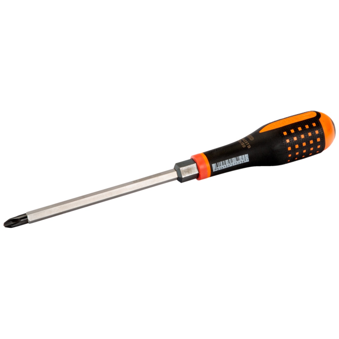 Bahco ERGO-Schraubendreher mit durchgehender Klinge und schlagfestem Griff für Phillips-Schrauben PH4 x 175 mm