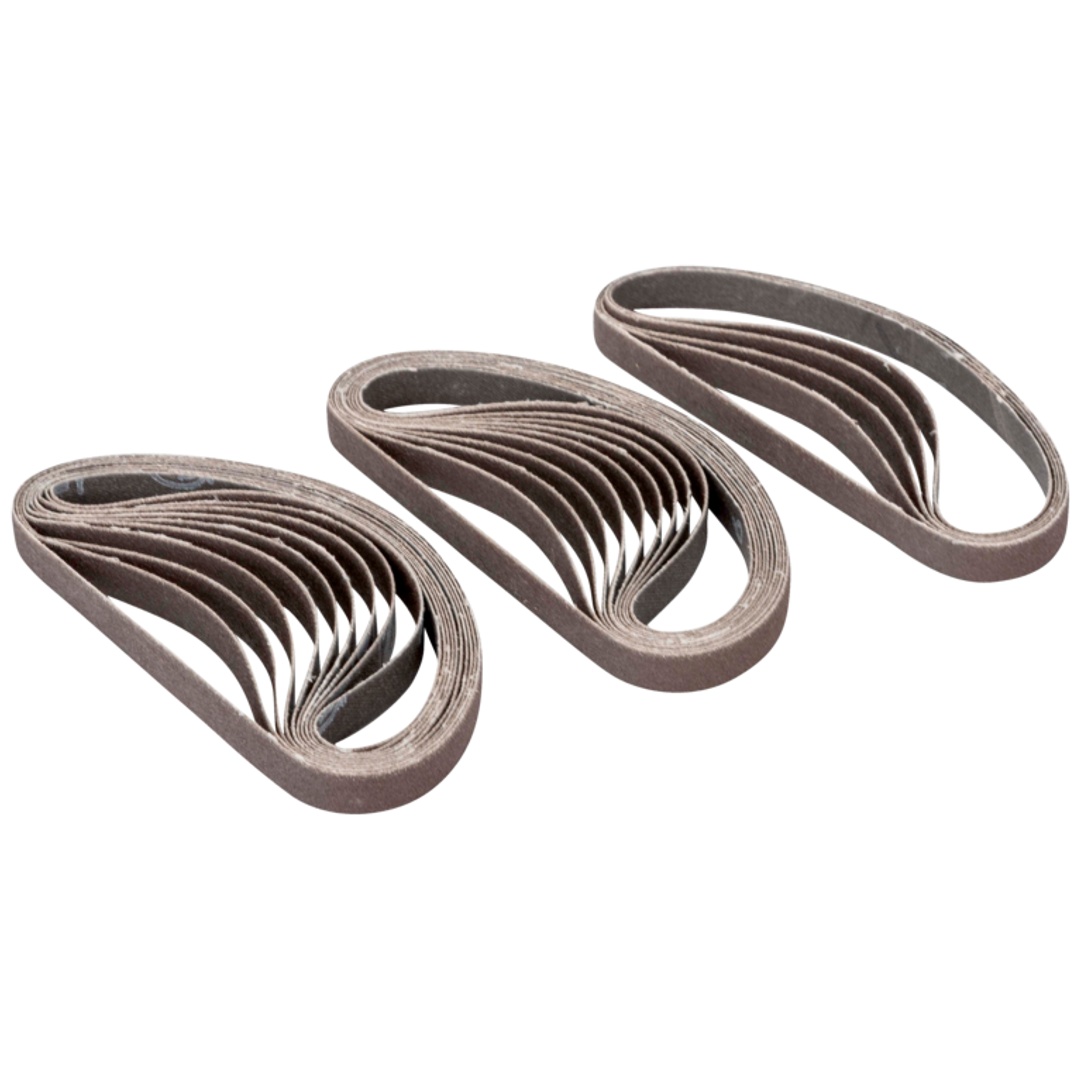 Bahco Ersatzbänder für Bandschleifer, 20 mm, Körnung 100, 25 Stk.