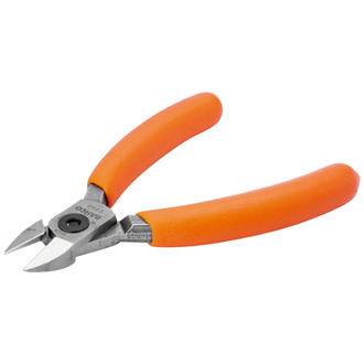 Bahco Kompakte Seitenschneider mit ovalem Kopf und orangefarbenen PVC-Griffen 130 mm