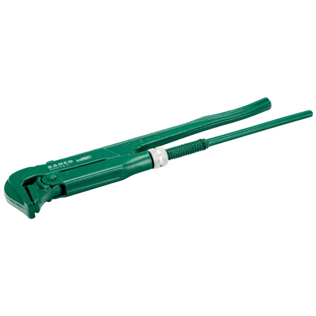 Bahco 3-90°-Rohrzange, schwedisches Modell, mit grüner Pulverbeschichtung, 630 mm