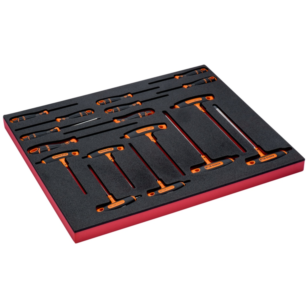 Bahco Fit&Go 3/3 Schaumstoffeinlage Satz Schraubendreher - 17-tlg.