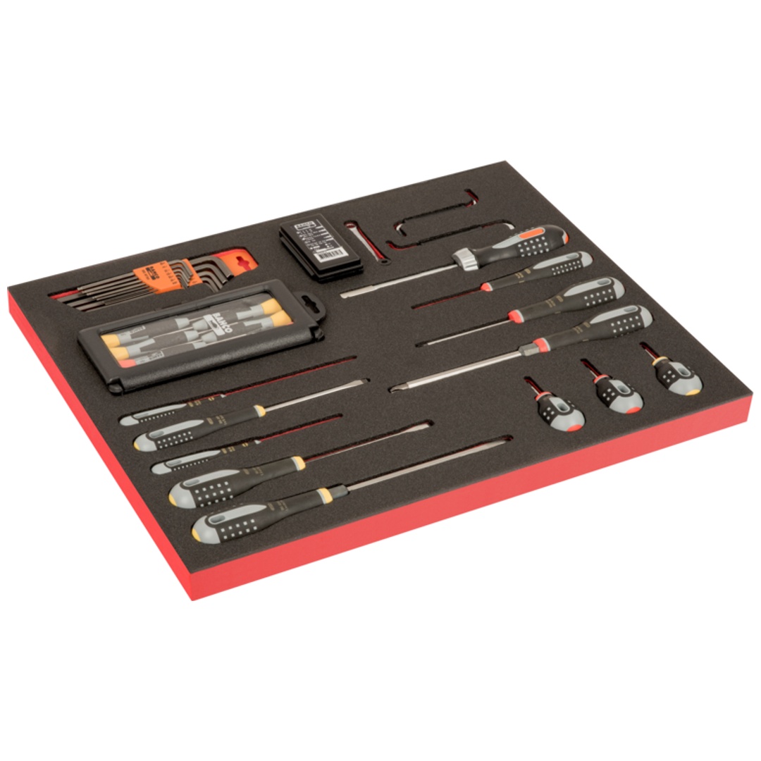 Bahco Fit&Go 3/3 Schaumstoffeinlage Schraubendreher-/Bit-Satz - 60-tlg.