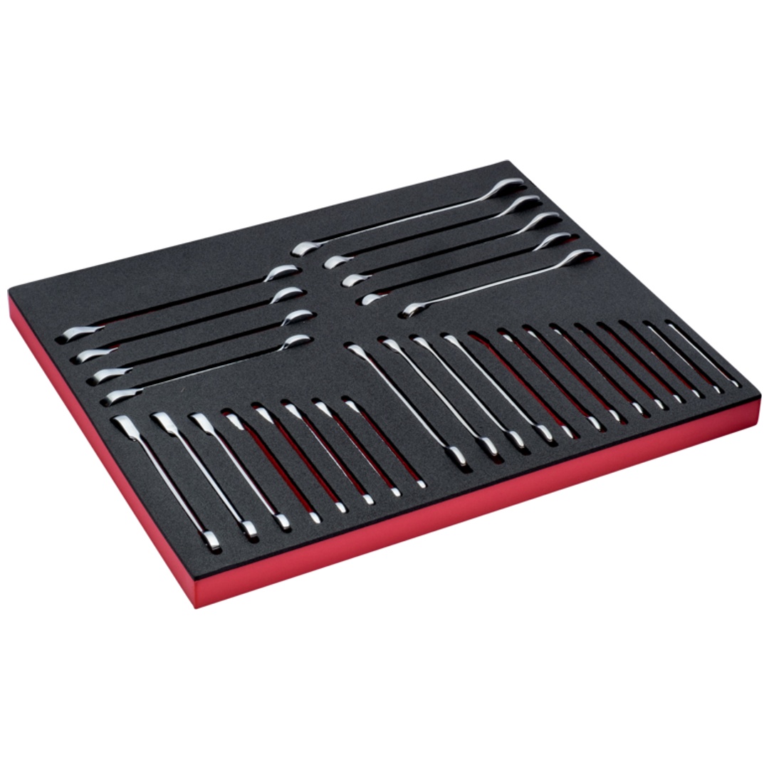 Bahco Fit&Go 3/3 Schaumstoffeinlage Standard-Knarren-Ring-Maulschlüssel-Satz - 30-tlg.