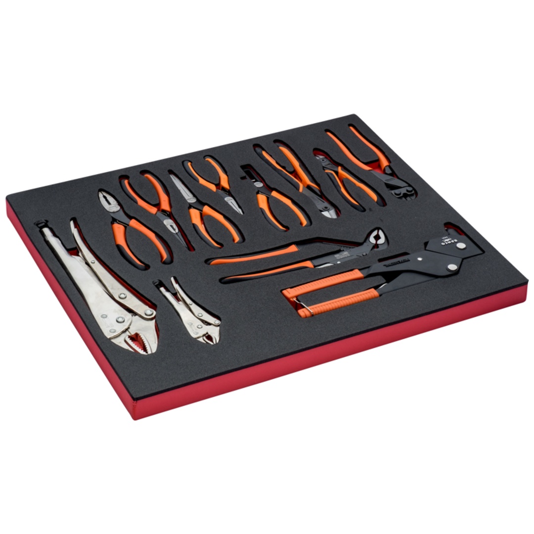 Bahco Fit&Go 3/3 Schaumstoffeinlage Zangensatz - 12-tlg.