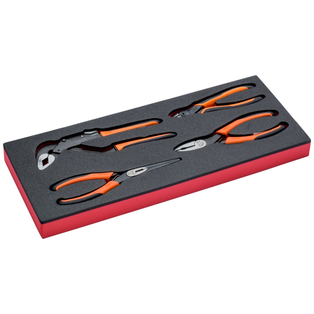 Bahco Fit&Go 1/3 Schaumstoffeinlage Zangensatz - 4-tlg.