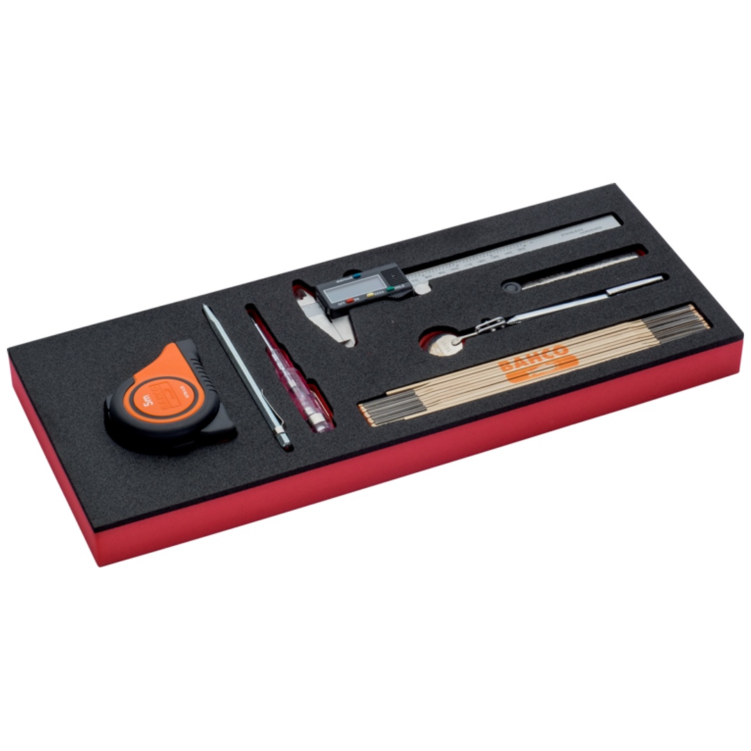 Bahco Fit&Go 1/3 Schaumstoffeinlage Messwerkzeug-Satz - 7-tlg.