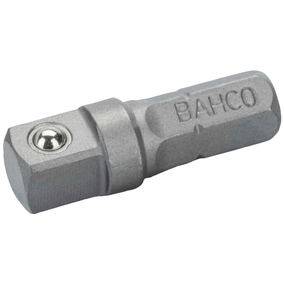 Bahco Verbindungsteil 1/4 Außensechskant auf 1/4 Außenvierkant 25 mm - 5 Stk/Kunststoffbox