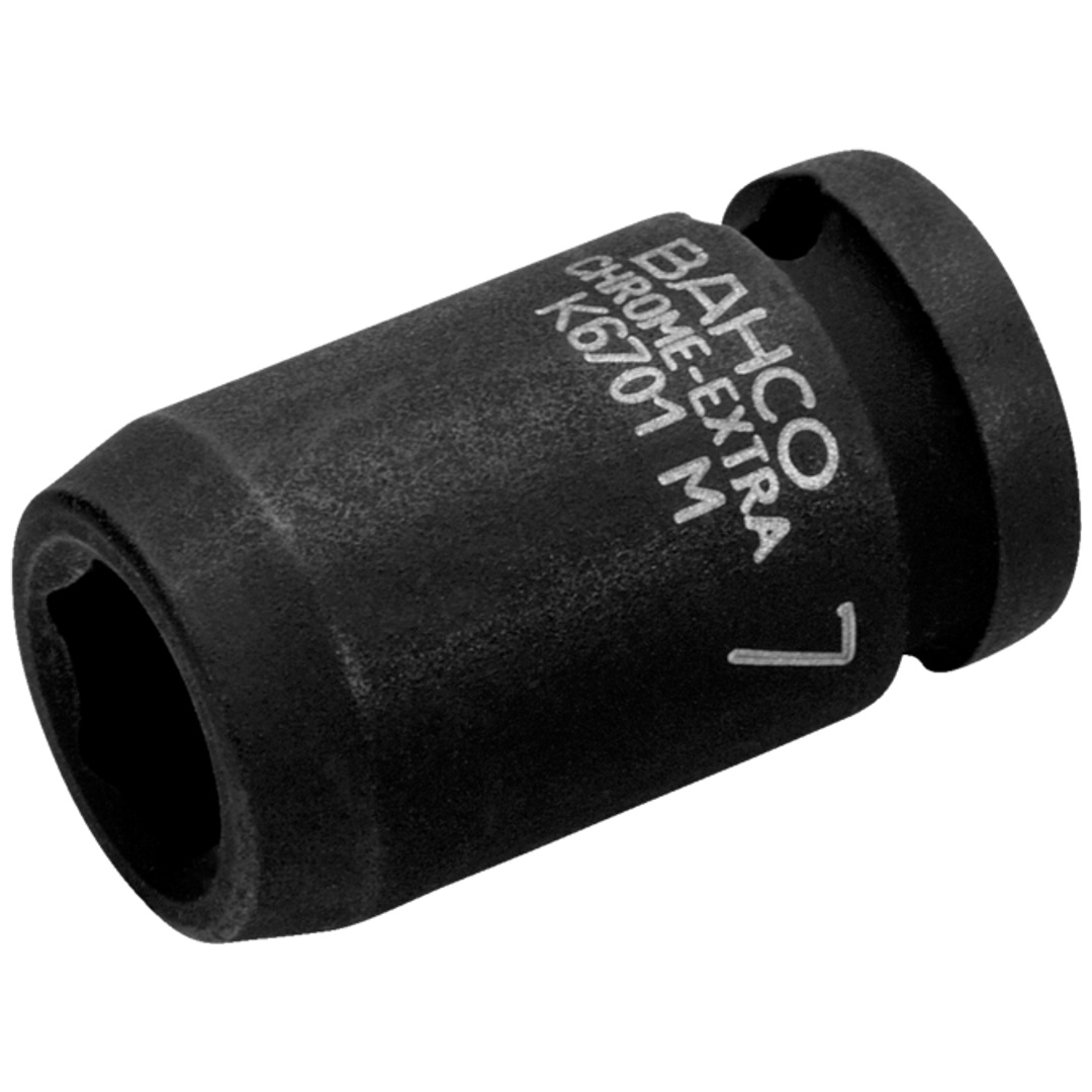 Bahco 1/4 Kraft-Steckschlüssel-Einsatz, Sechskant, 10 mm, phosphatiert