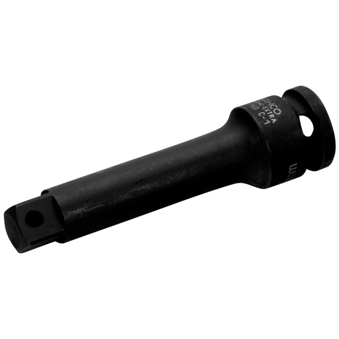 Bahco 3/8 Verlängerung mit Vierkantantrieb in phosphatierter Ausführung, 75 mm