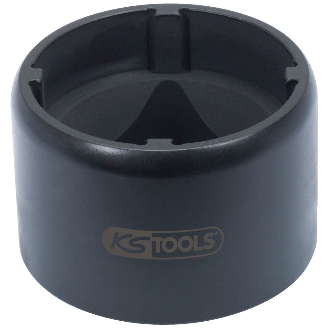 KS Tools 3/4 Nutmuttern-Schlüssel mit 4 Zapfen für Scania, 72/80 mm