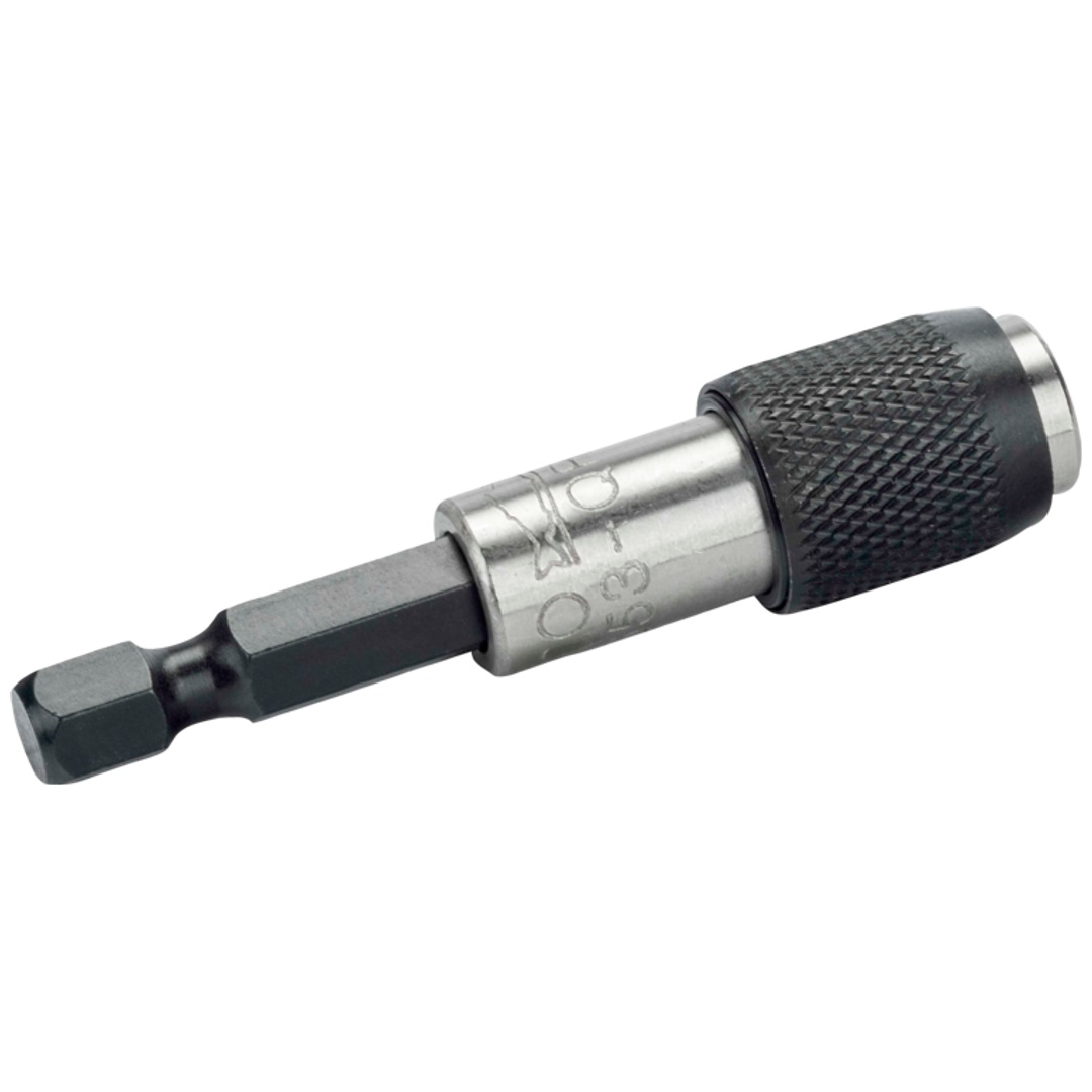 Bahco 1/4 Magnetischer Universal-Bithalter mit Schnellspanner, Sechskant 60 mm - 5 Stck./Kunststoffbox