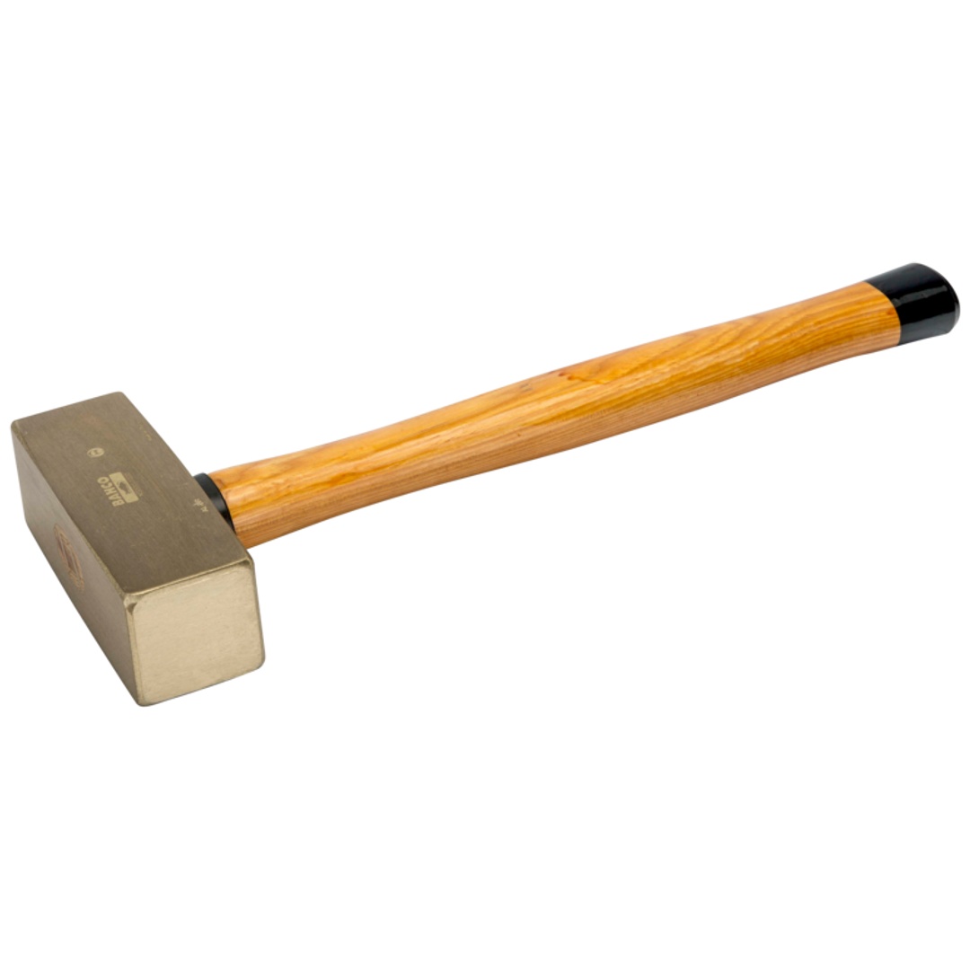 Bahco Fäustel mit Aluminiumbronze-Kopf und Holzgriff, funkenfrei, 2,5 kg
