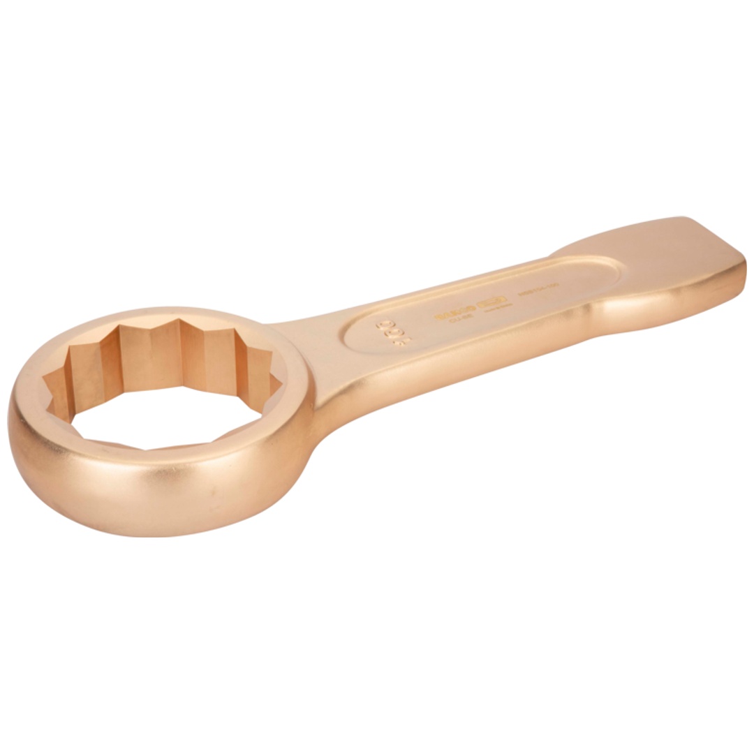 Bahco Funkenfreier 24-mm-Schlag-Ringschlüssel aus Kupferberyllium, 165 mm