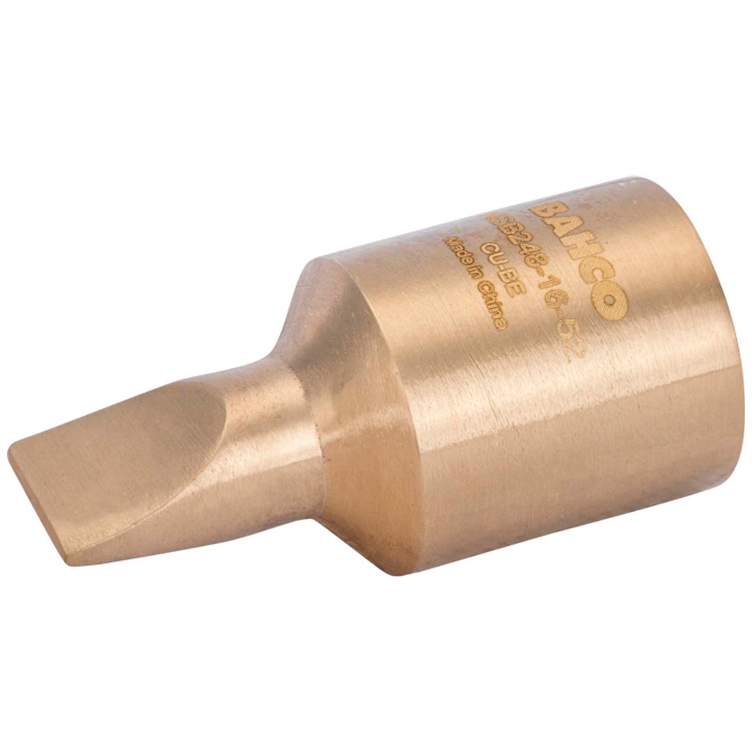 Bahco Funkenfreier 1/2-Schraubendreher-Einsatz aus Kupferberyllium, 52 mm