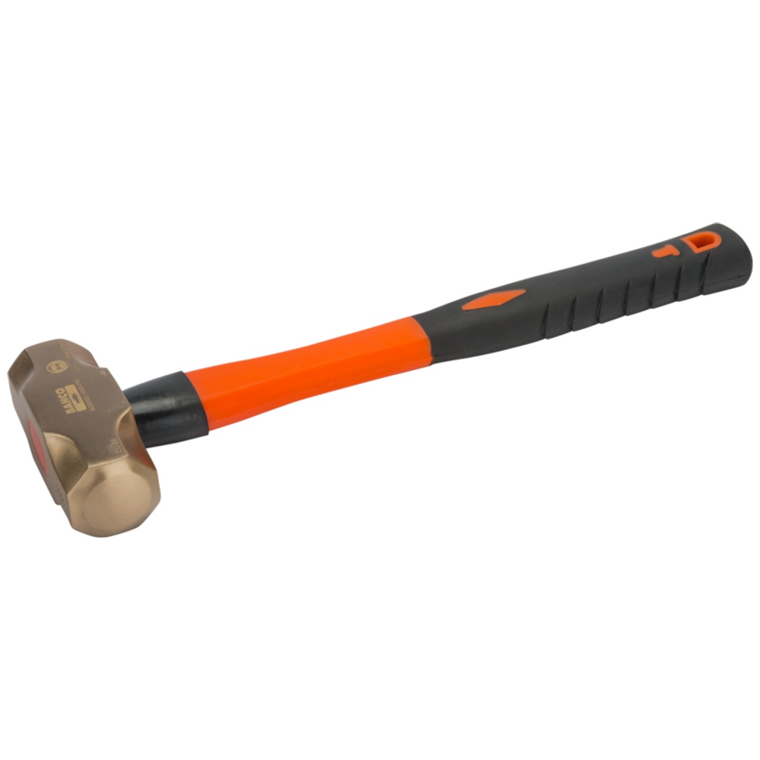 Bahco Vorschlaghammer mit Kupferberyllium-Kopf und Fiberglas-Griff, funkenfrei, 450 g